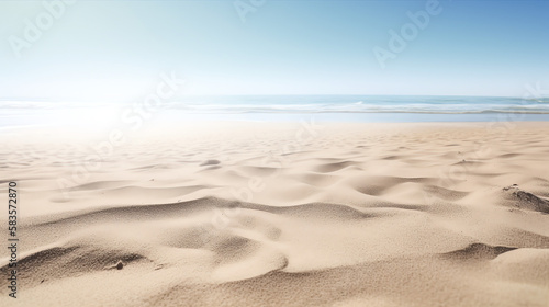 Bright sandy beach