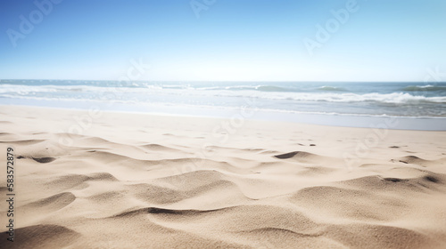 Bright sandy beach