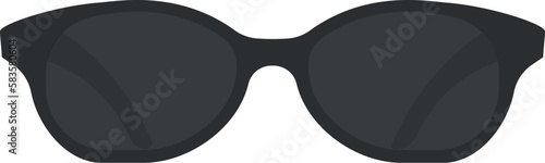 Police sunglasses icon cartoon vector. Security equipment. Officer guard