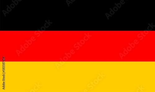 Germany flag  official colors and proportion correctly. National Germany flag. Vector illustration. EPS10.