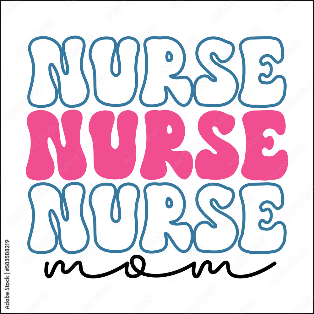 Nurse mom Retro Svg Nurse mom Retro Svg