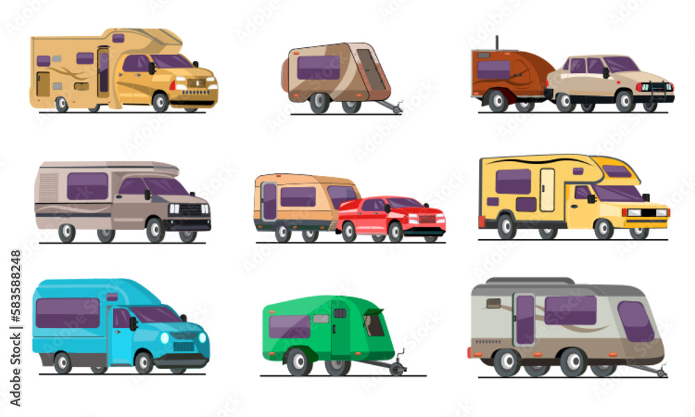 Recreational Vehicles Flat Set
