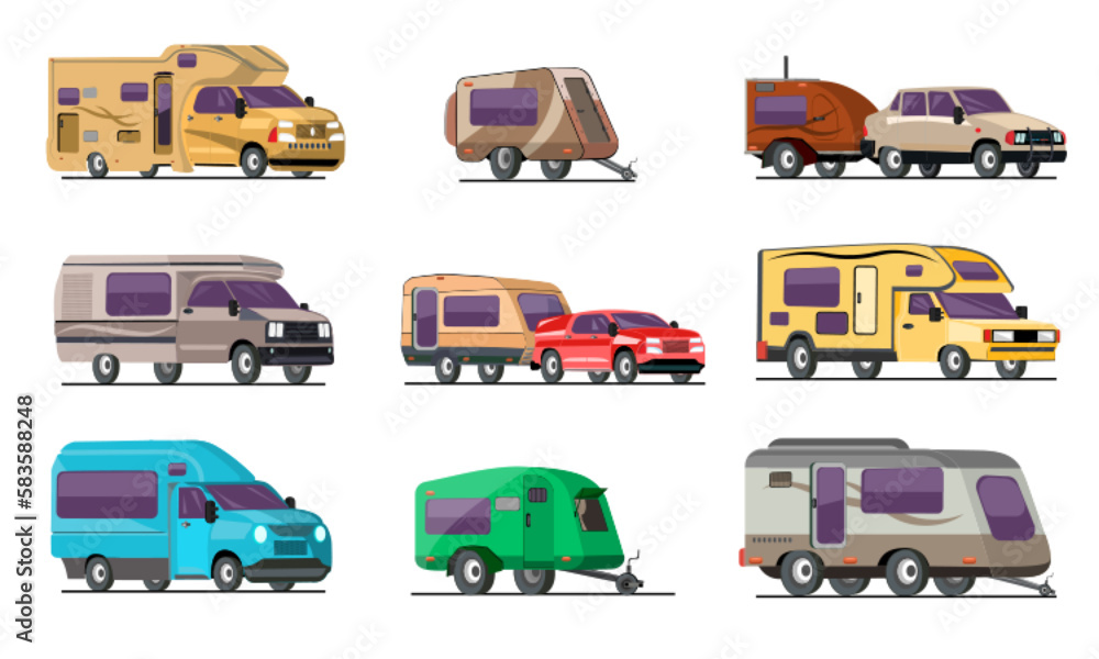 Recreational Vehicles Flat Set Recreational Vehicles Flat Set