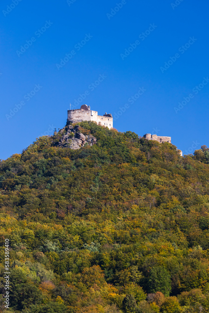 Aggstein castle ruins (Burgruine Aggstein), Wachau, UNESCO site, Lower Austria, Austria