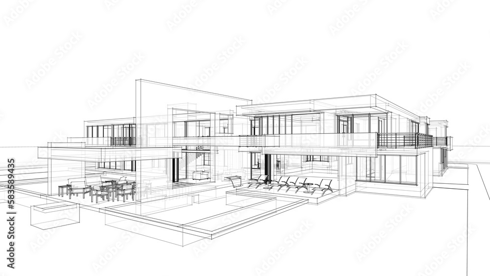 3d model of house 3d model of house
