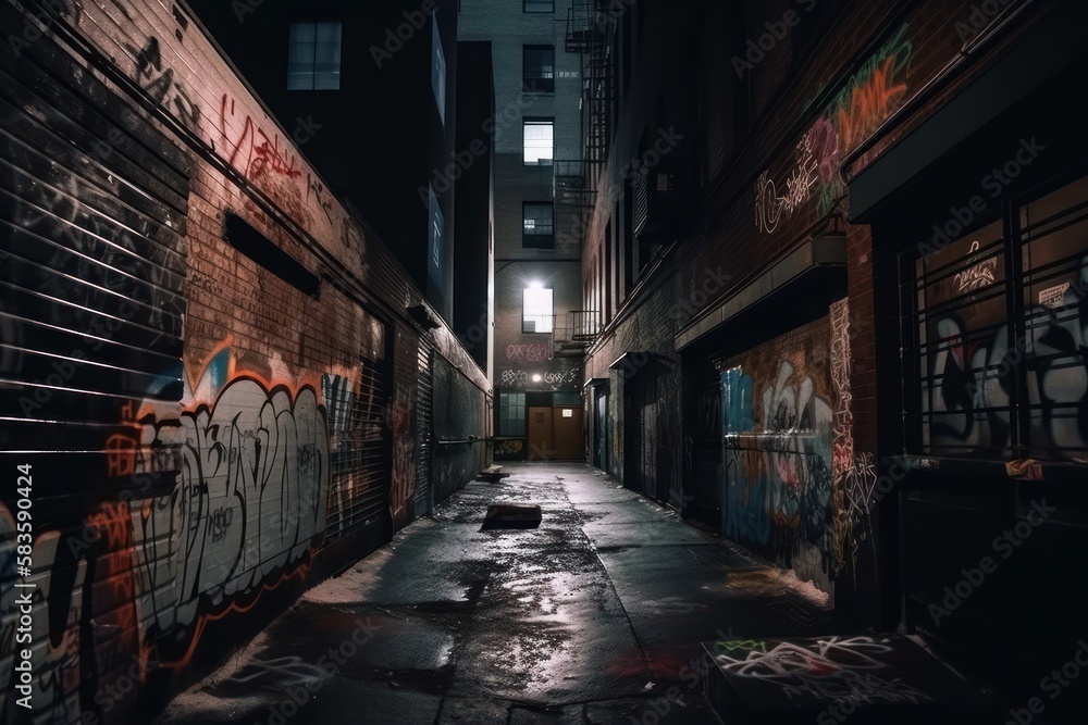 Exploring the Gritty Alleys of São Paulo, Brazil Graffiti Art Culture, GENERATIVE AI