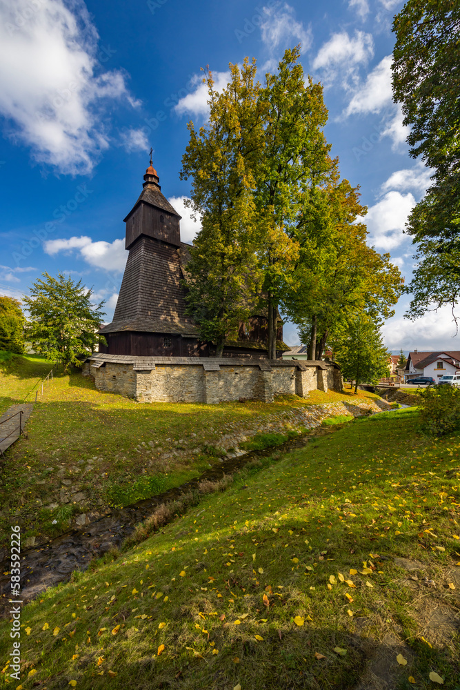 Roman catholic church of Saint-Francis of Assisi, UNESCO site, Hervartov near Bardejov, Slovakia