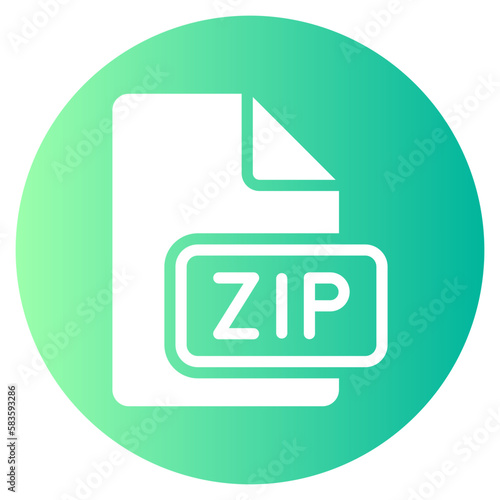 zip gradient icon