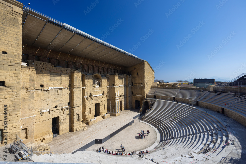 Roman Amphitheatre, Orange, UNESCO world heritage, Provence, France