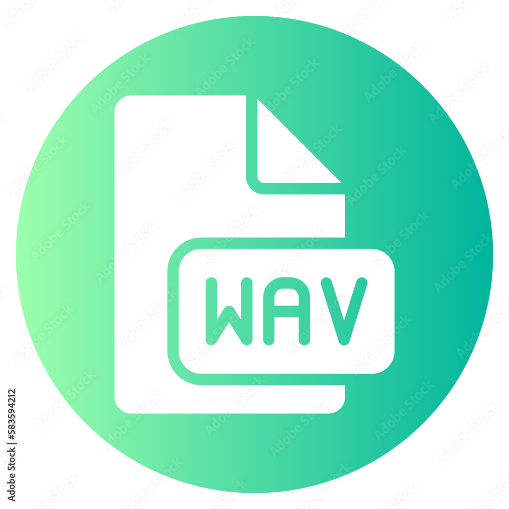 wav gradient icon wav gradient icon
