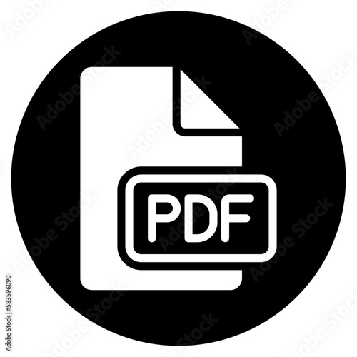 pdf glyph icon