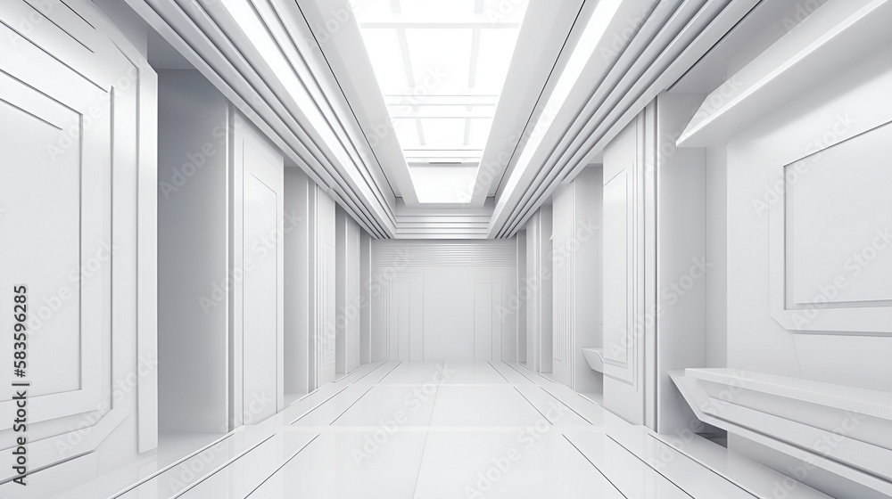empty room with white walls empty room with white walls