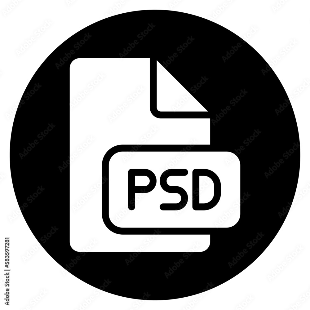 psd glyph icon