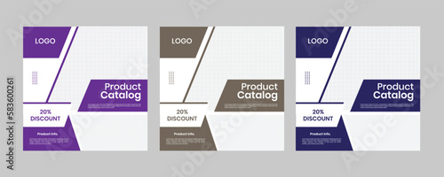 Modern catalogue product square timeline simple web photo