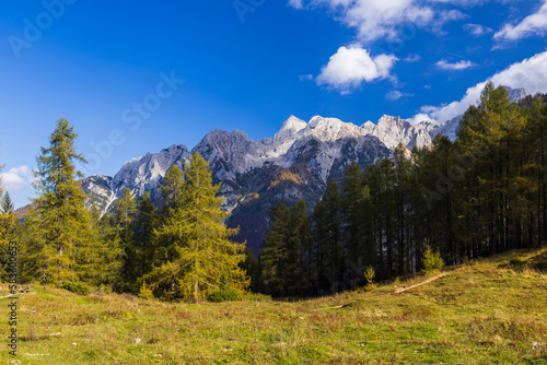 Fototapeta Naklejka Na Ścianę i Meble -  Landscape near Vrsic, Triglavski national park, Slovenia