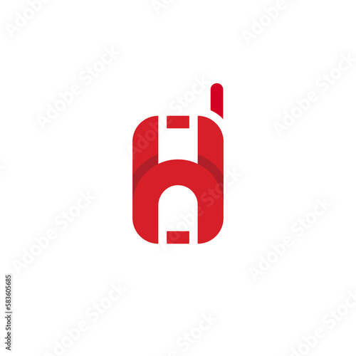 The logo design is the handphone