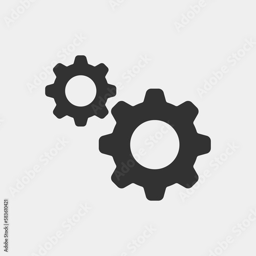 Optimization and Processing vector icons illutration