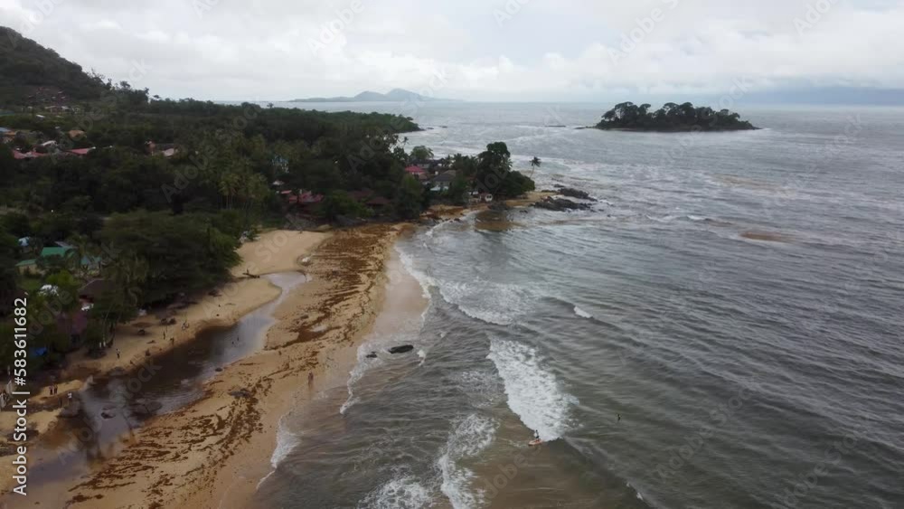 Natural island of Bureh beach in Freetown, Sierra Leone Natural island of Bureh beach in Freetown, Sierra Leone