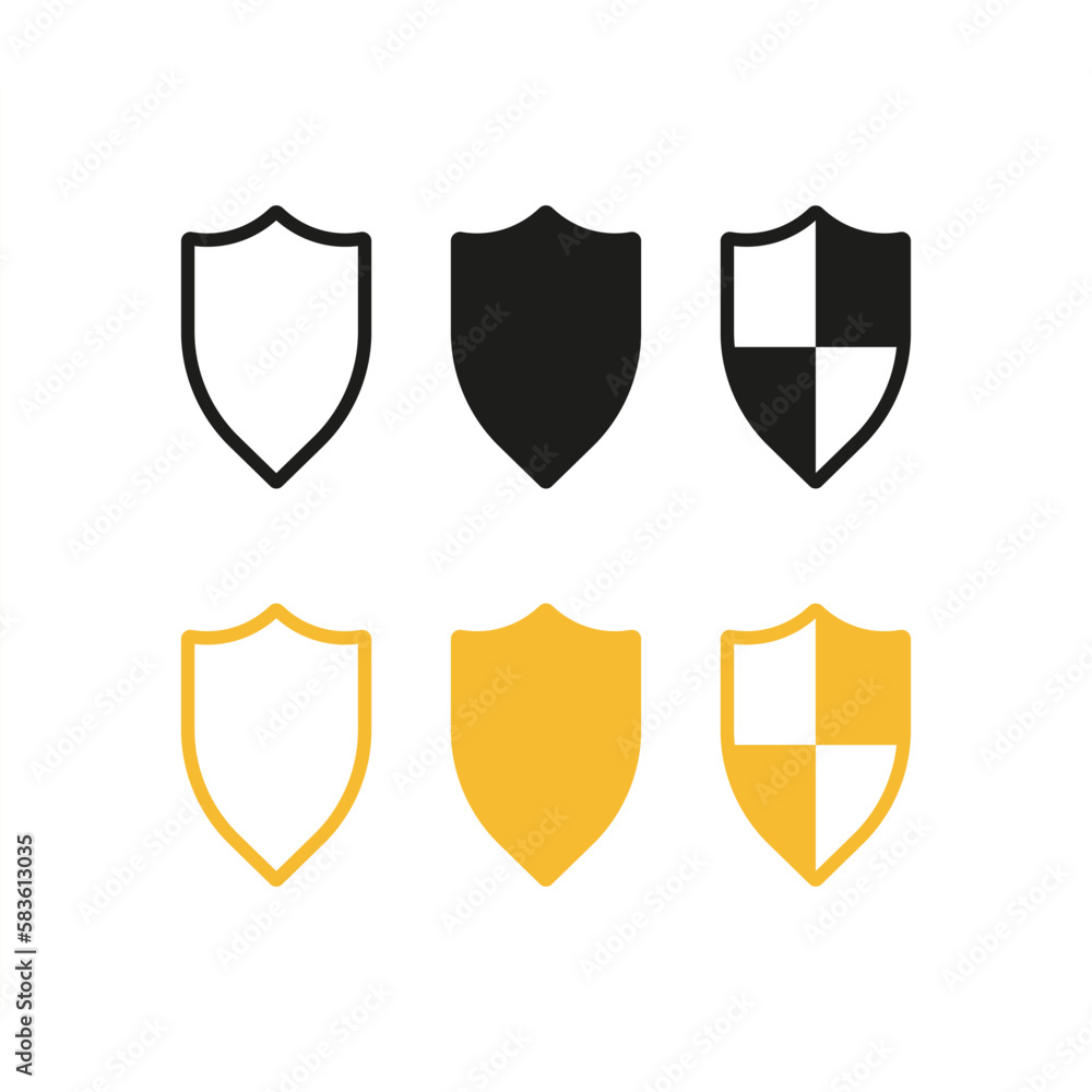 Shield set icon. Security shield icons, security shields logotypes. Protection, defense, advocacy, antivirus, hacker. Privacy concept. Vector line icon for Business and Advertising Shield set icon. Security shield icons, security shields logotypes. Protection, defense, advocacy, antivirus, hacker. Privacy concept. Vector line icon for Business and Advertising