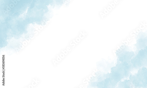 Abstract light blue watercolor for background, business card, and flyer template