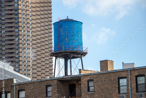 water tower in the city