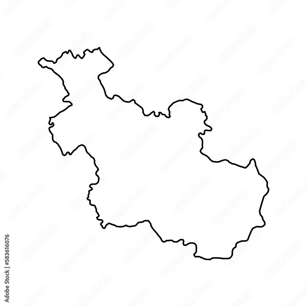Overijssel province of the Netherlands. Vector illustration.