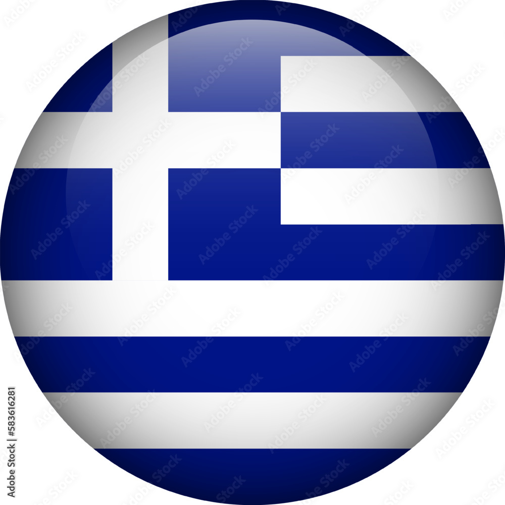 Greece flag button. Emblem of Greece. Vector flag, symbol. Colors and proportion correctly. Greece flag button. Emblem of Greece. Vector flag, symbol. Colors and proportion correctly.