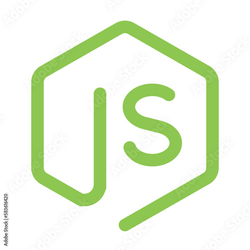 Node.js linear icon