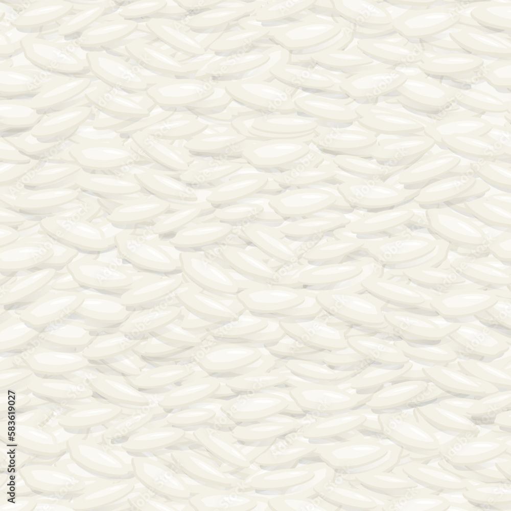 Fototapeta premium white rice background- vector illustration