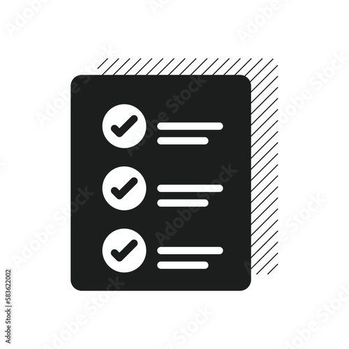 Checklist icon. Organization and Planning icon. Vector editable. © Creative_Captain