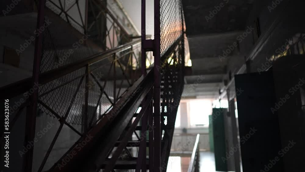 prison psychiatric hospital, cells for two prisoners, gloomy corridors prison psychiatric hospital, cells for two prisoners, gloomy corridors