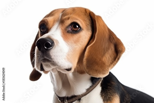 beagle dog isolated on white