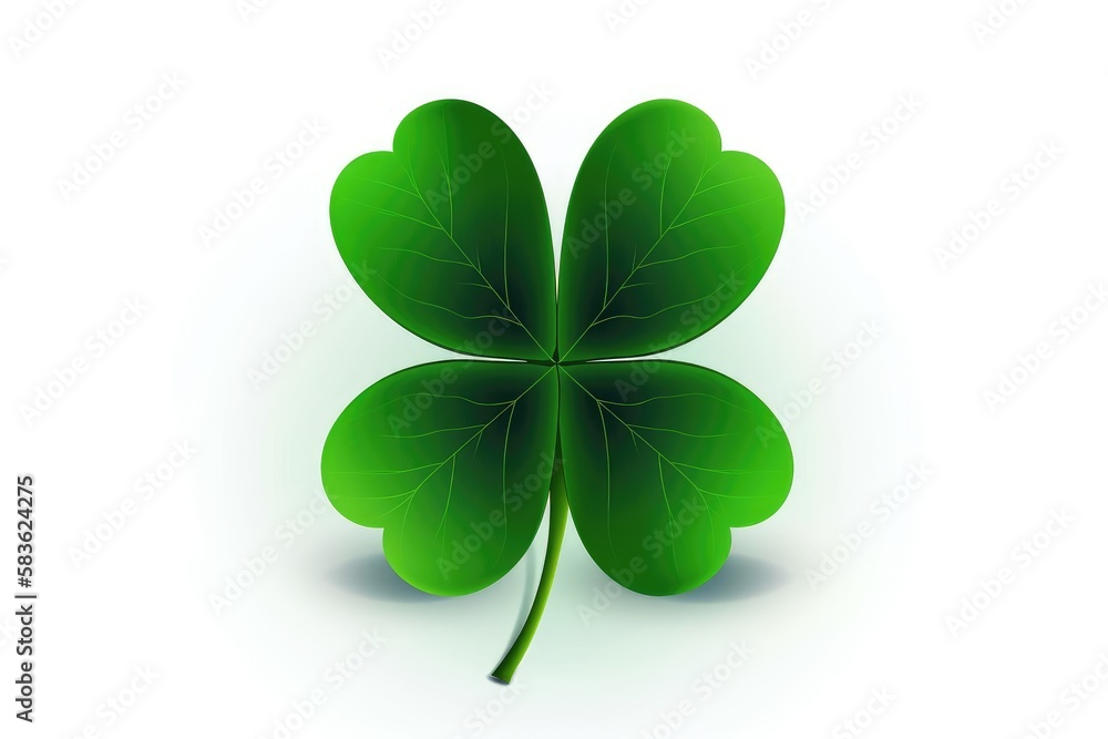 four leaf clover isolated