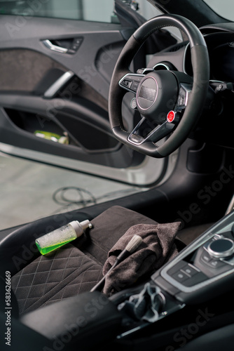 cleaning tools car interior detailing luxury cars © Guys Who Shoot