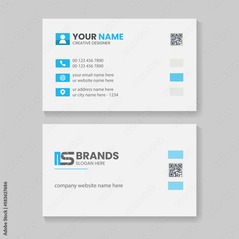 Corporate Business Card Templates clean & stylish visiting card Design