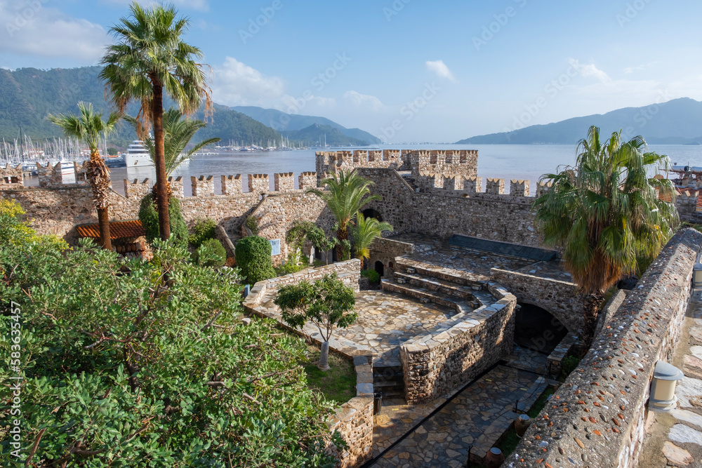 Marmaris Castle is a historical fortress located in the coastal city of Marmaris, in the southwestern part of Turkey. The castle was built by the Ionian Greeks in 1044 BC