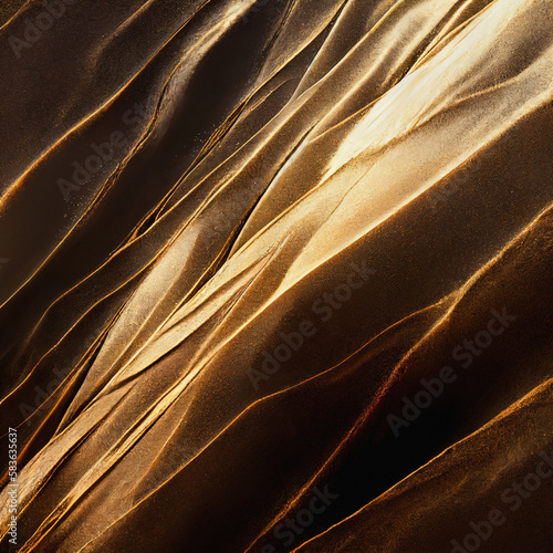 Gold Leaf Macro Overlay Texture