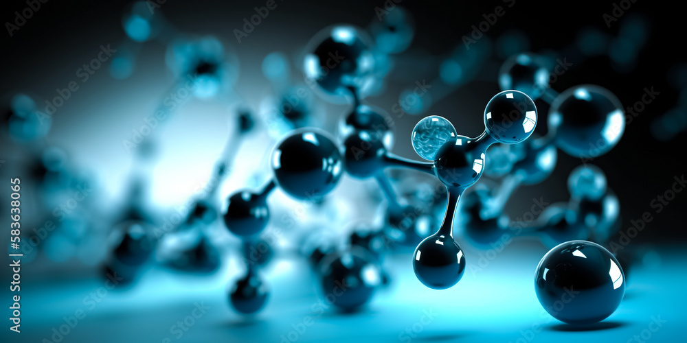 Molecule DNA Model Structure, Atoms background. Medical background . Molecular structure at the atomic level Molecule DNA Model Structure, Atoms background. Medical background . Molecular structure at the atomic level