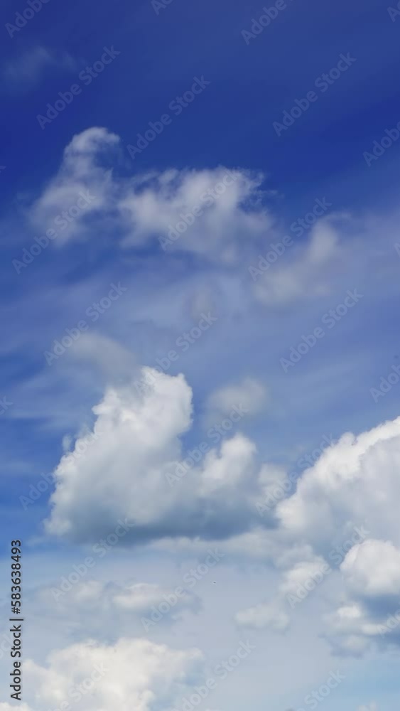 timelapse with beautiful clouds moving. Vertical video timelapse with beautiful clouds moving. Vertical video