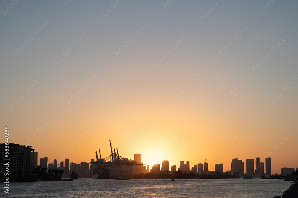 image of berth harbour. berth harbour in sunset. berth harbour or seaport. berth harbour in sunrise