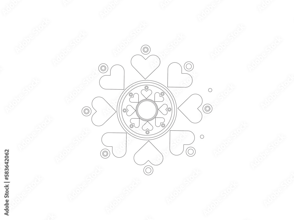 wheels and gears. lace doily isolated. ornament on white. abstract round ornament. Indian Mandala. Snowflake Mandala Vector. 