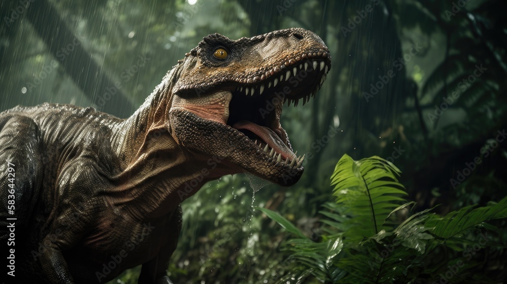 Obraz premium T-rex - Illustration Created with Generative ai