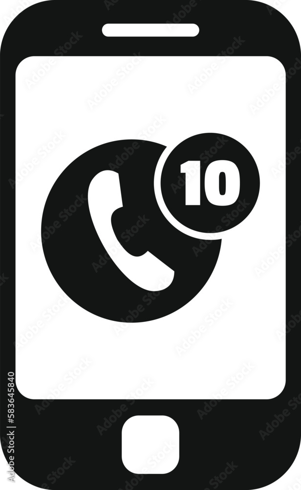 custom made wallpaper toronto digitalMissed call rush job icon simple vector. Business person. Service late