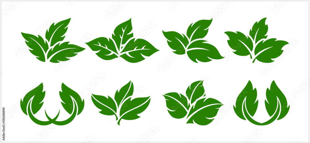 Stencil leaf icon isolated. Eco clipart. Laurel cartoon vector stock illustration. EPS 10 Stencil leaf icon isolated. Eco clipart. Laurel cartoon vector stock illustration. EPS 10