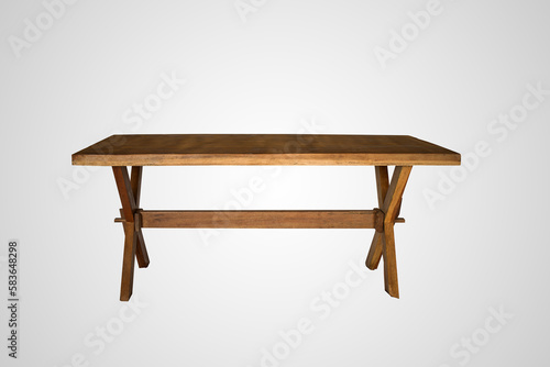 table isolated on white