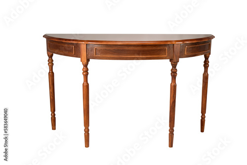 old wooden table isolated