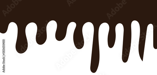 Chocolate drops background. Vector illustration.