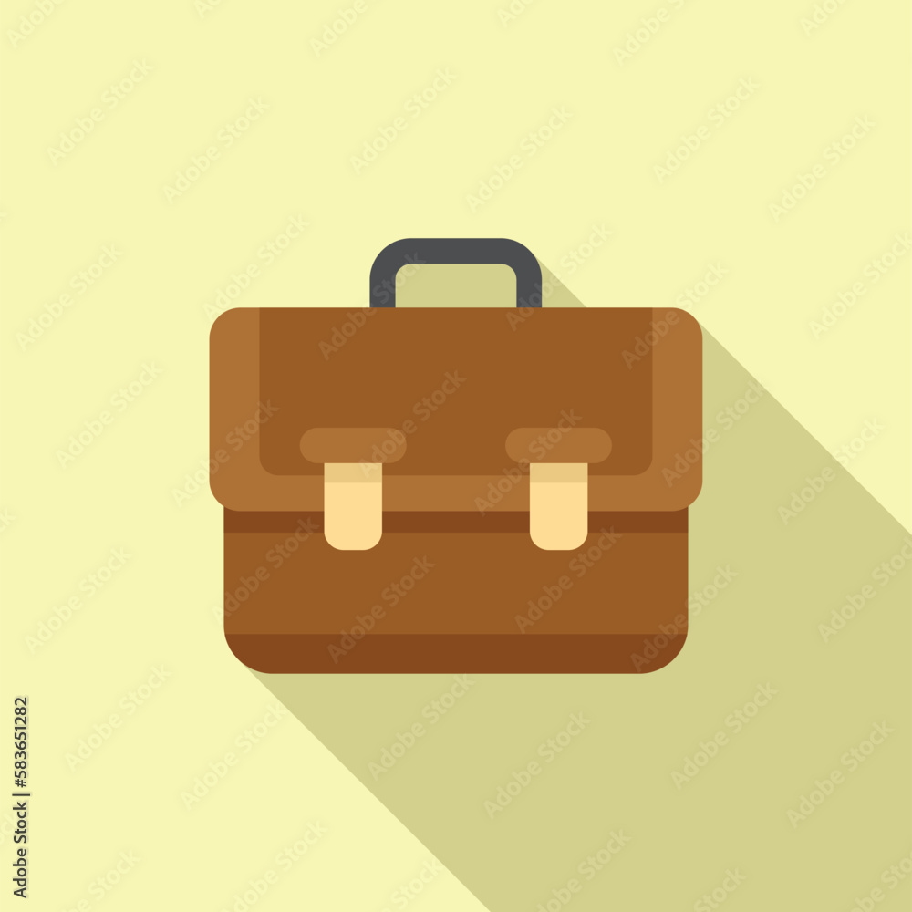 Finance bag icon flat vector. Business research. Market report Finance bag icon flat vector. Business research. Market report