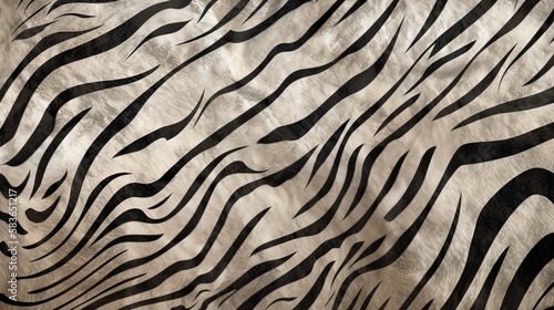 Zebra skin topographic backgrounds and textures Generative AI