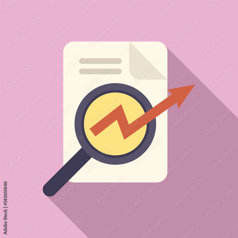 Study paper icon flat vector. Business digital. Report data Study paper icon flat vector. Business digital. Report data